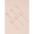 Abiete Dondurma ve Tatlı Kaşığı Pembe 6lı Set