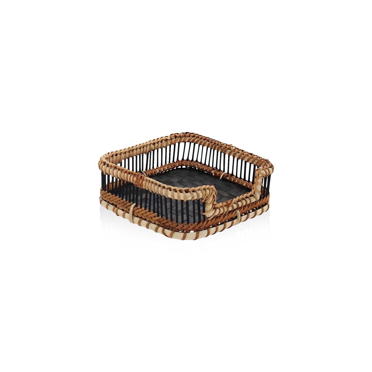 Bambu Peçetelik Siyah 18x4x6 cm
